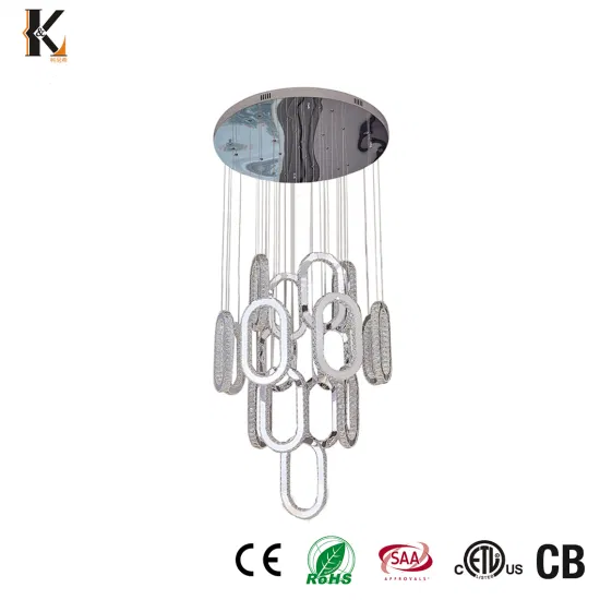 Lampadario moderno da discoteca a LED Cina Lampadario di cristallo di lusso a LED di grandi dimensioni moderno turco Hot Seals in metallo antico